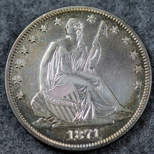Check-Out-The-Shield-On-This-1871-S-Seated-Liberty-Half-Dollar